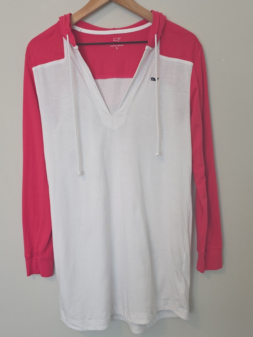Vineyard Vines Hooded Tunic Long Sleeve Whale Logo